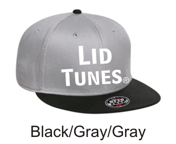 Lid Tunes Black Gray Gray Cap